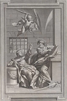 Picart Collection: Saints Peter and Paul in prison, 1660-1721. Creator: Etienne Picart