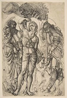 Antony Of Thebes Gallery: Saints Sebastian, Anthony and Roch.n.d. Creator: Jean Duvet