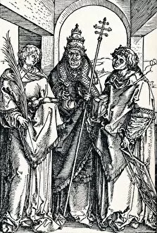 Saints Stephen, Sixtus and Lawrence, 1508 (1906). Artist: Albrecht Durer