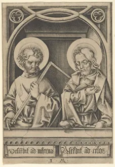 Apostles Prints: Saints Thomas and James the Lesser, from The Apostles. n. d. Creator: Israhel van Meckenem