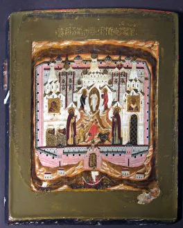 Saints Zosima and Savvatiy of Solovki, Early 17th cen Artist: Russian icon