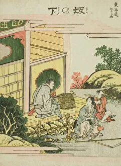 Hokusai Gallery: Sakanoshita, from the series 'Fifty-three Stations of the Tokaido (Tokaido gojusan)