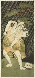 Sakata Sajuro I as a Samurais Manservant, 1768 / 70. Creator: Ippitsusai Buncho