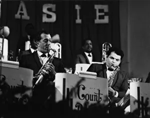 Alto Saxophone Gallery: Sal Nistico and Earle Warren, 1960s. Creator: Brian Foskett