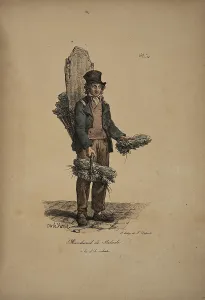 Merchants Prints: Salad seller. From the Series Cris de Paris (The Cries of Paris)
