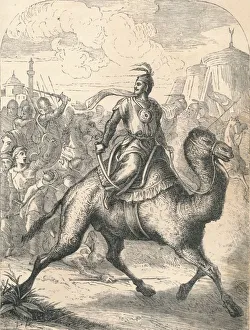 Camels Prints: Saladin Escaping on a swift Dromedary, 1869