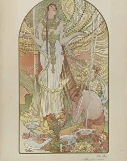 Flaubert Prints: Salammbo. Artist: Mucha, Alfons Marie (1860-1939)