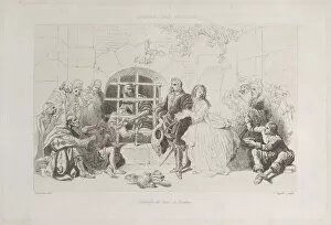 Illness Gallery: Salamon de Caus at Bicêtre, 1640-76. Creator: Jacques Courtois