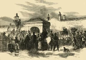 Walford Edward Prints: Sale of Hyde Park Turnpike, c1876. Creator: Unknown