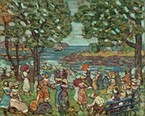 Prendergast Maurice Prints: Salem Cove, c. 1915 / 1918. Creator: Maurice Brazil Prendergast