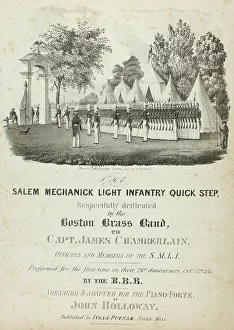 Lane Fitz Henry Prints: The Salem Mechanick Light Infantry Quick Step, 1836. Creator: Fitz Hugh Lane