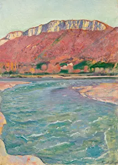 Rocky Landscape Prints: The Saleve in Autumn, c1891. Creator: Hodler, Ferdinand (1853-1918)