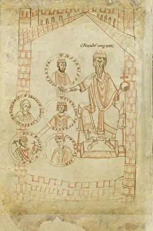 Henry V Prints: Salian Dynasty Family Tree: Conrad II
