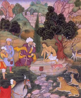 Canine Prints: Salim telling Majnun of his mother's death