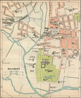 Salisbury Collection: Salisbury, c20th Century. Artist: John Bartholomew