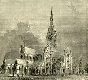 Salisbury Collection: Salisbury Cathedral, 1890. Creator: Unknown