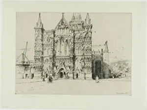 Watson Charles John Prints: Salisbury Cathedral, 1897. Creator: Charles John Watson