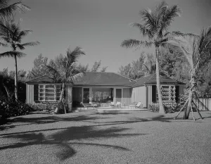 Patio Prints: Salisbury, residence in Hobe Sound, 1959. Creator: Gottscho-Schleisner, Inc