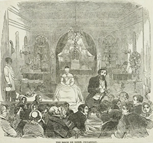 Trick Prints: The Salle de Robin, Piccadilly, 1861. Creator: Unknown