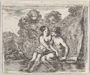 Salmacis and Hermaphrodite, from Game of Mythology (Jeu de la Mythologie), 1644