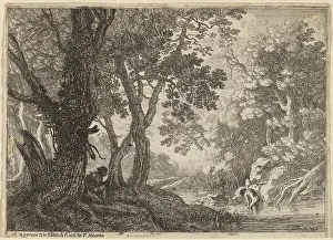 Swanevelt Herman Van Prints: Salmacis and Hermaphroditus. Creator: Herman van Swanevelt