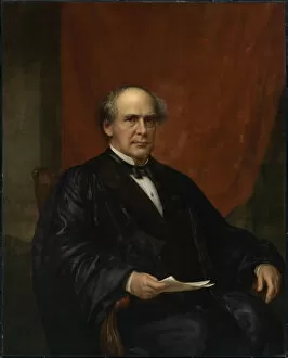 Chief Justice Collection: Salmon P. Chase, c. 1864-1873. Creator: James Reid Lambdin