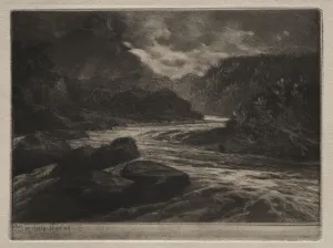 1818 1910 Prints: A Salmon River. Creator: Francis Seymour Haden (British, 1818-1910)