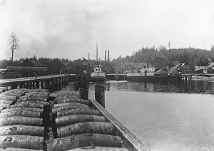 Harbour Front Prints: Salmon works, between c1900 and c1930. Creator: Unknown