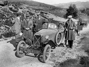 Salmson open sports 2-seater of Armand Bovier at the Scottish Light Car Trial, 1922