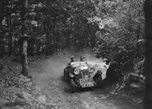 Uphill Climb Prints: Salmson taking part in a motoring trial, c1930s. Artist: Bill Brunell
