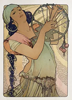 Alfons Maria Prints: Salome, 1897. Artist: Alphonse Mucha