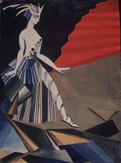 Scenic Painting Collection: Salome. Costume design for the play Salome by O. Wilde, 1917. Artist: Exter