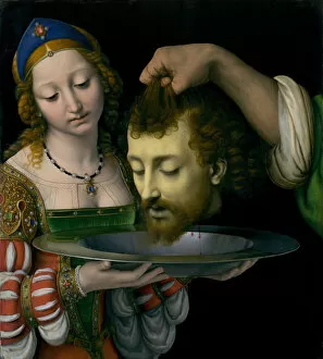 Murdered Gallery: Salome with the Head of Saint John the Baptist, ca. 1507-9. Creator: Andrea Solario