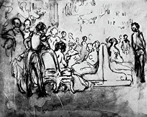 Paul George Prints: Salon, 19th century, (1930). Artist: Constantin Guys
