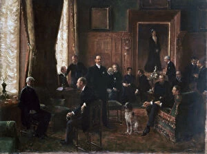 Gentlemans Club Gallery: The Salon of the Countess Potocka, 1887. Artist: Jean Beraud