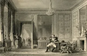 T Allom Gallery: The Salon d abdication, Fontainbleau, c1840. Creator: JB Allen