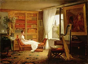 Chaise Longue Prints: Salon of Madame Récamier at the Abbaye-aux-Bois
