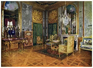 Music Room Gallery: Salon de Musique of Marie Antoinette, Chambre a Coucher, Palais de Fontainebleau, France