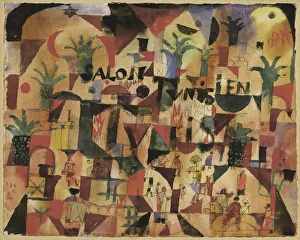 Salon Tunisien (Traffic on the Boulevard Tunis), 1918. Creator: Klee, Paul (1879-1940)