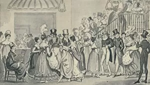 Isaac Robert Gallery: In the Saloon at Covent Garden, 1821, (1920). Artists: Isaac Robert Cruikshank, George Cruikshank