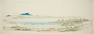 Salt Flats Prints: Salt Beach at Gyotoku (Gyotoku shiohama no zu)