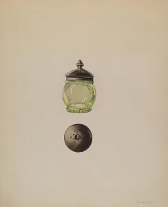 Salt Cellar, c. 1937. Creator: Grace Halpin