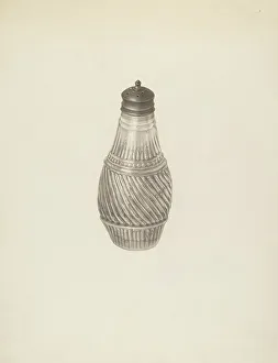 Dispenser Prints: Salt Shaker, c. 1939. Creator: Palmyra Pimentel