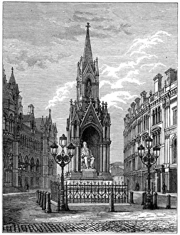 Bradford Gallery: The Salt statue at Bradford, c1880