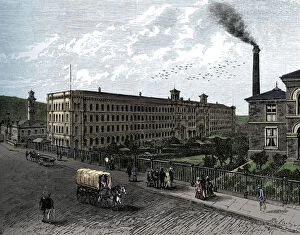 Bradford Gallery: The mill at Saltaire, c1880