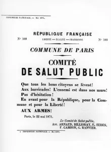 De Salut Public, from French Political posters of the Paris Commune, May 1871