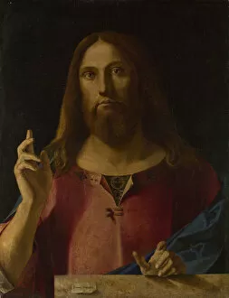 Christ The Saviour Gallery: Salvator Mundi, ca 1510-1520. Artist: Diana, Benedetto (1460-1525)