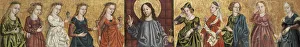Saviour Prints: Salvator Mundi flanked by the Wise and Foolish Virgins