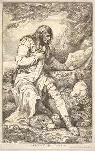Mortimer Prints: Salvator Rosa (from Fifteen Etchings Dedicated to Sir Joshua Reynolds), December 8, 1778
