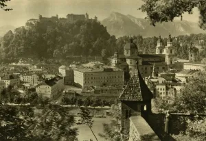 Salzburg Prints: Salzburg from the Kapuzinerberg, Austria, c1935. Creator: Unknown